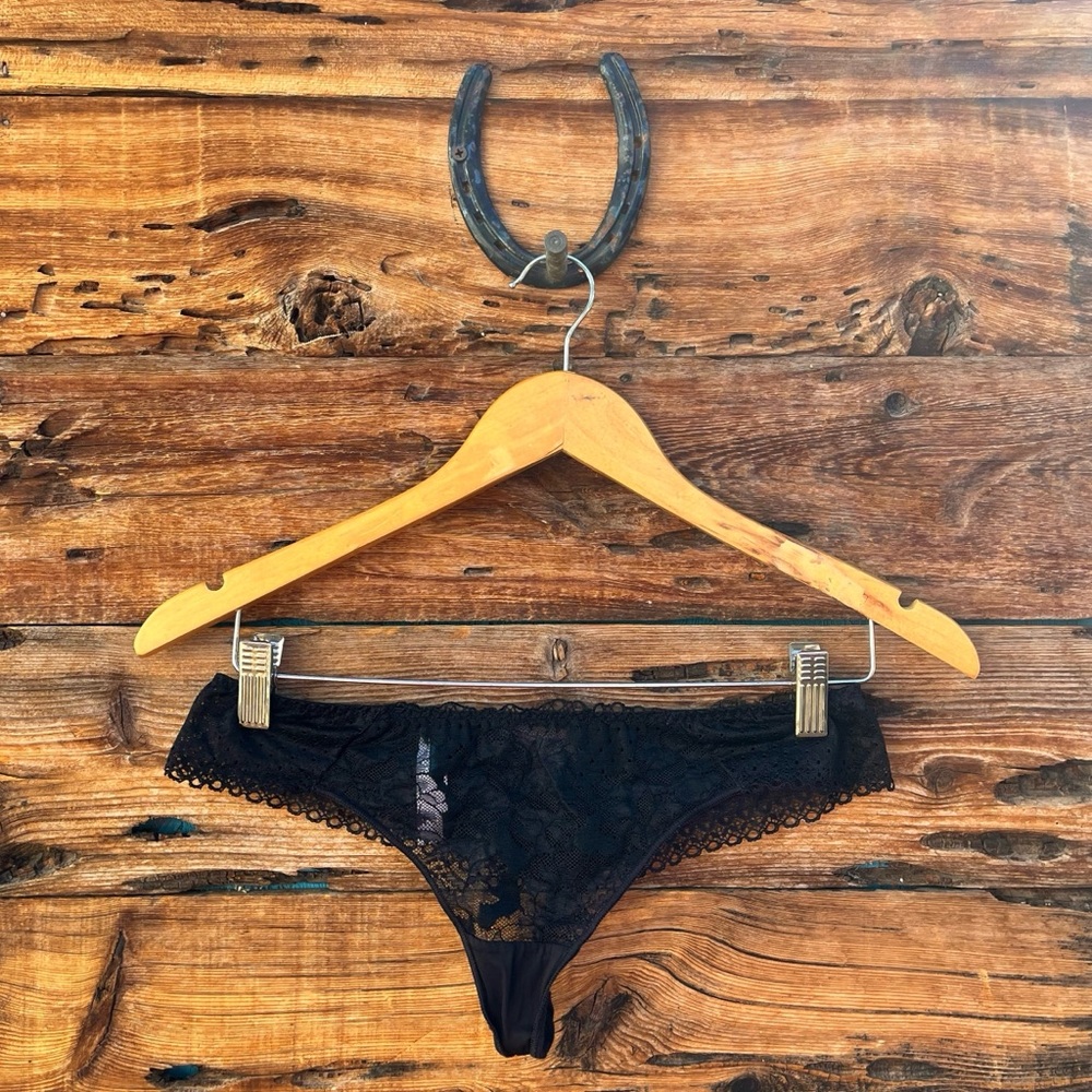 MAISON LEJABY | Black French Lace Panties S